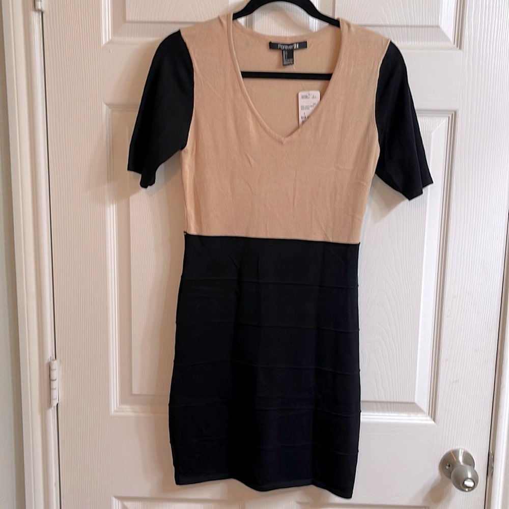 Forever 21 color block mini dress size large